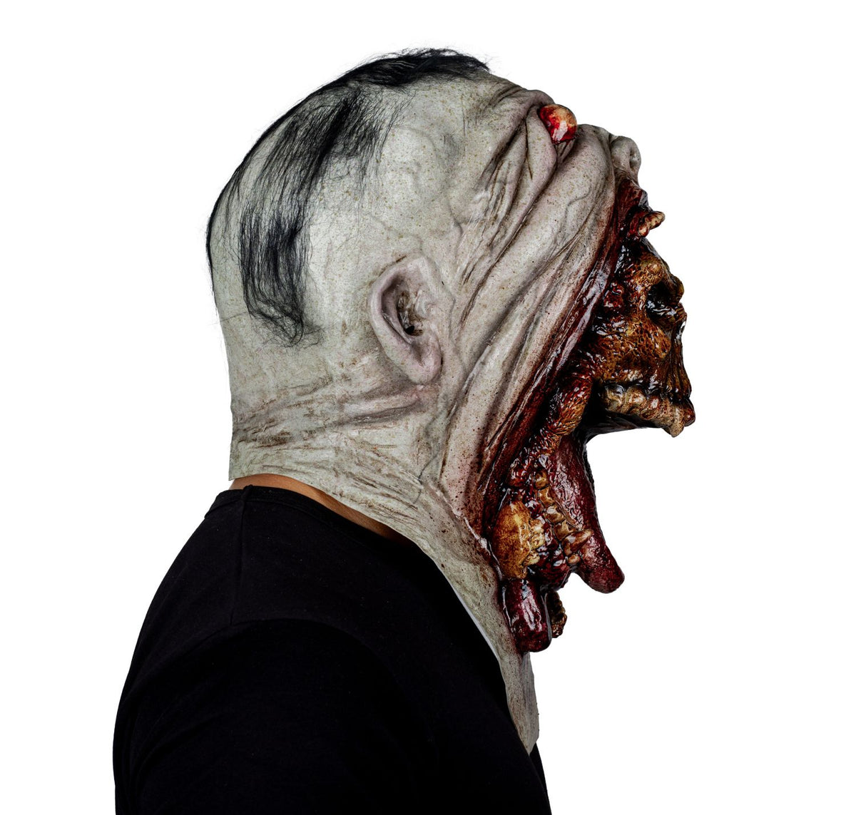 Máscara Blurp Difunto Ghoulish - Disfraz de Látex, Pelox para Halloween y Día de Muertos