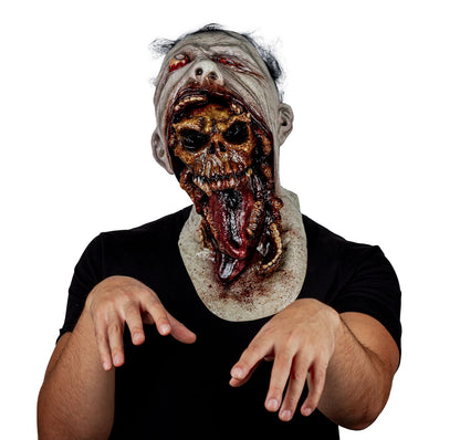 Máscara Blurp Difunto Ghoulish - Disfraz de Látex, Pelox para Halloween y Día de Muertos
