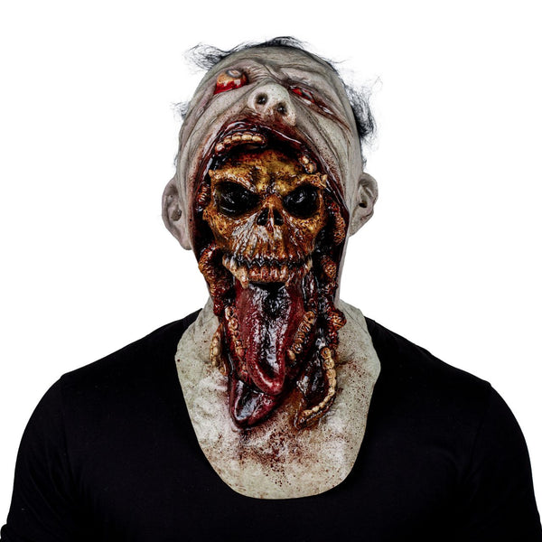 Máscara Blurp Difunto Ghoulish - Disfraz de Látex, Pelox para Halloween y Día de Muertos