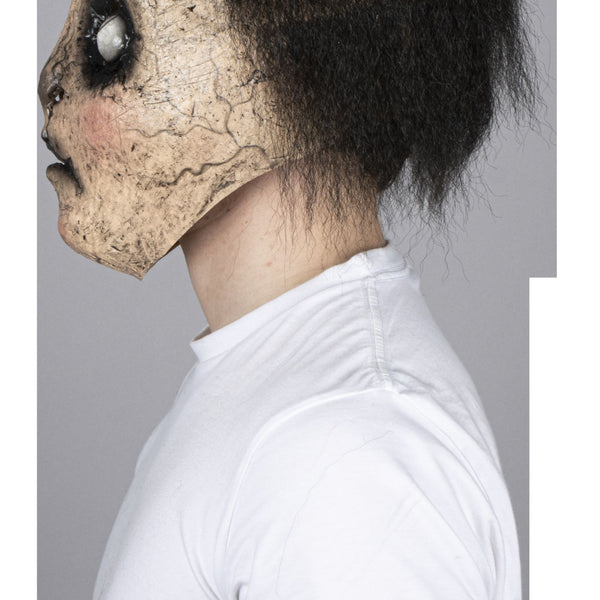 Máscara Bram Ghoulish - Disfraz de Látex, Kanekalon para Halloween y Día de Muertos