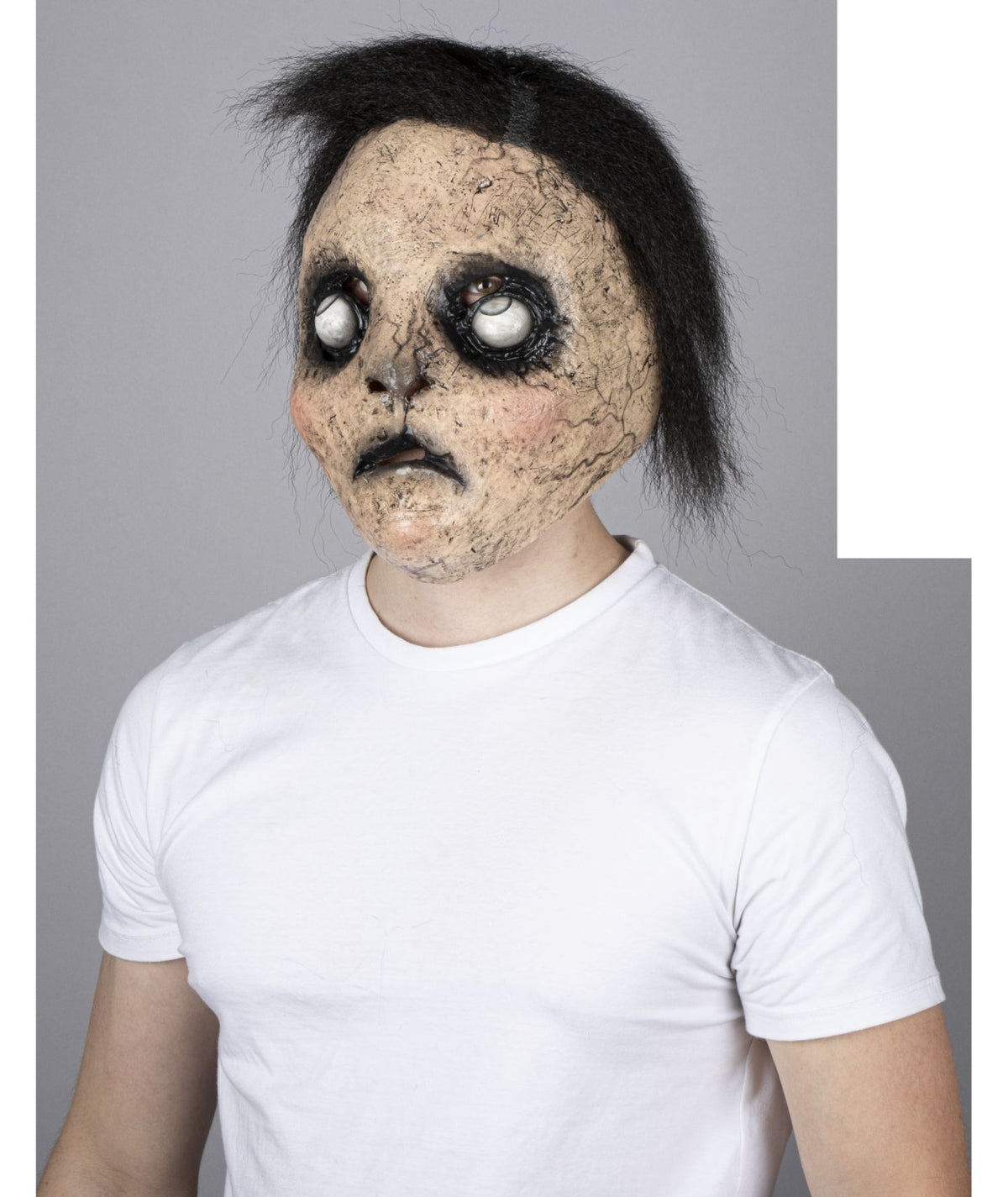 Máscara Bram Ghoulish - Disfraz de Látex, Kanekalon para Halloween y Día de Muertos