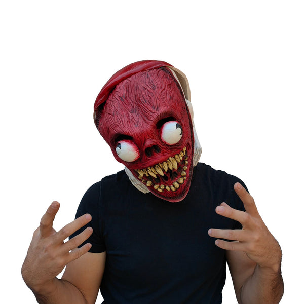 Máscara Bridge Gusano Ghoulish - Disfraz de Látex para Halloween y Día de Muertos