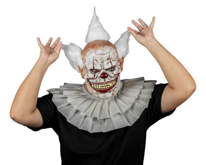 Máscara Bufón Payaso Pege - Disfraz de Látex, Peluche, Dubetina para Halloween y Día de Muertos