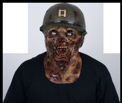 Máscara Capitán Lester Ghoulish - Disfraz de Látex para Halloween y Día de Muertos