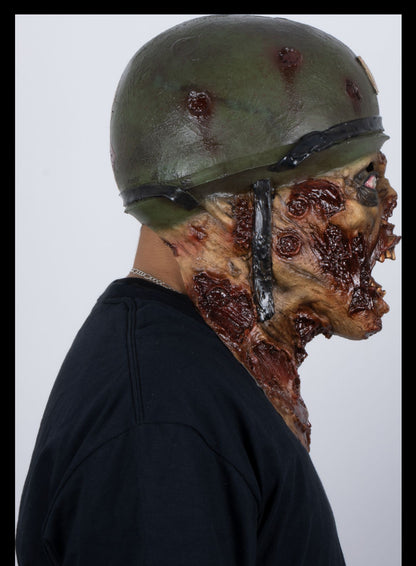 Máscara Capitán Lester Ghoulish - Disfraz de Látex para Halloween y Día de Muertos