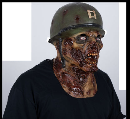 Máscara Capitán Lester Ghoulish - Disfraz de Látex para Halloween y Día de Muertos