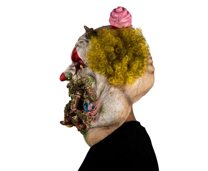 Máscara Charles Demonio de Gluttony Ghoulish - Disfraz de Látex, Multifilamento rizo para Halloween y Día de Muertos
