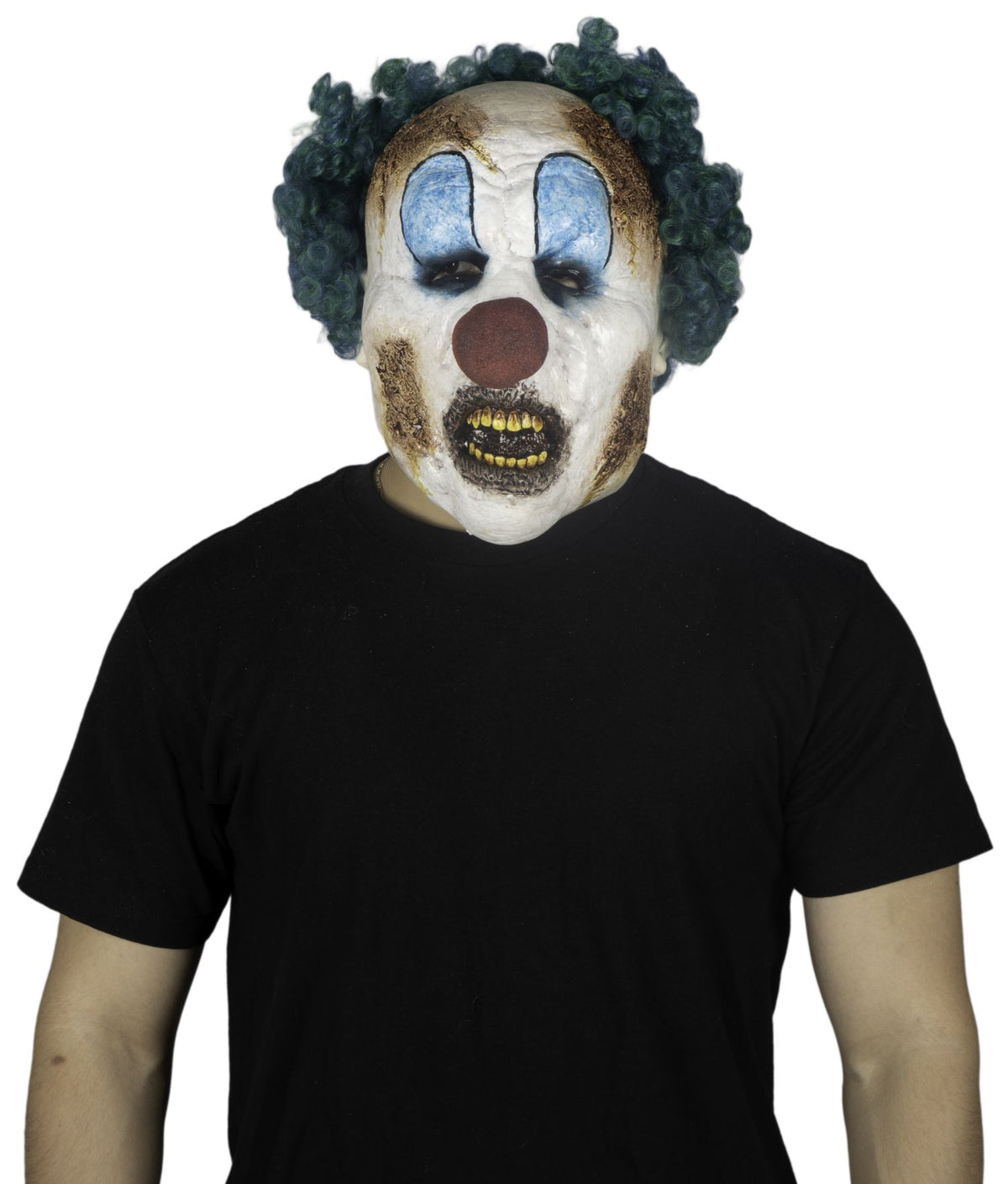 Máscara Crispy Ghoulish - Disfraz de Látex, Multifilamento rizo para Halloween y Día de Muertos