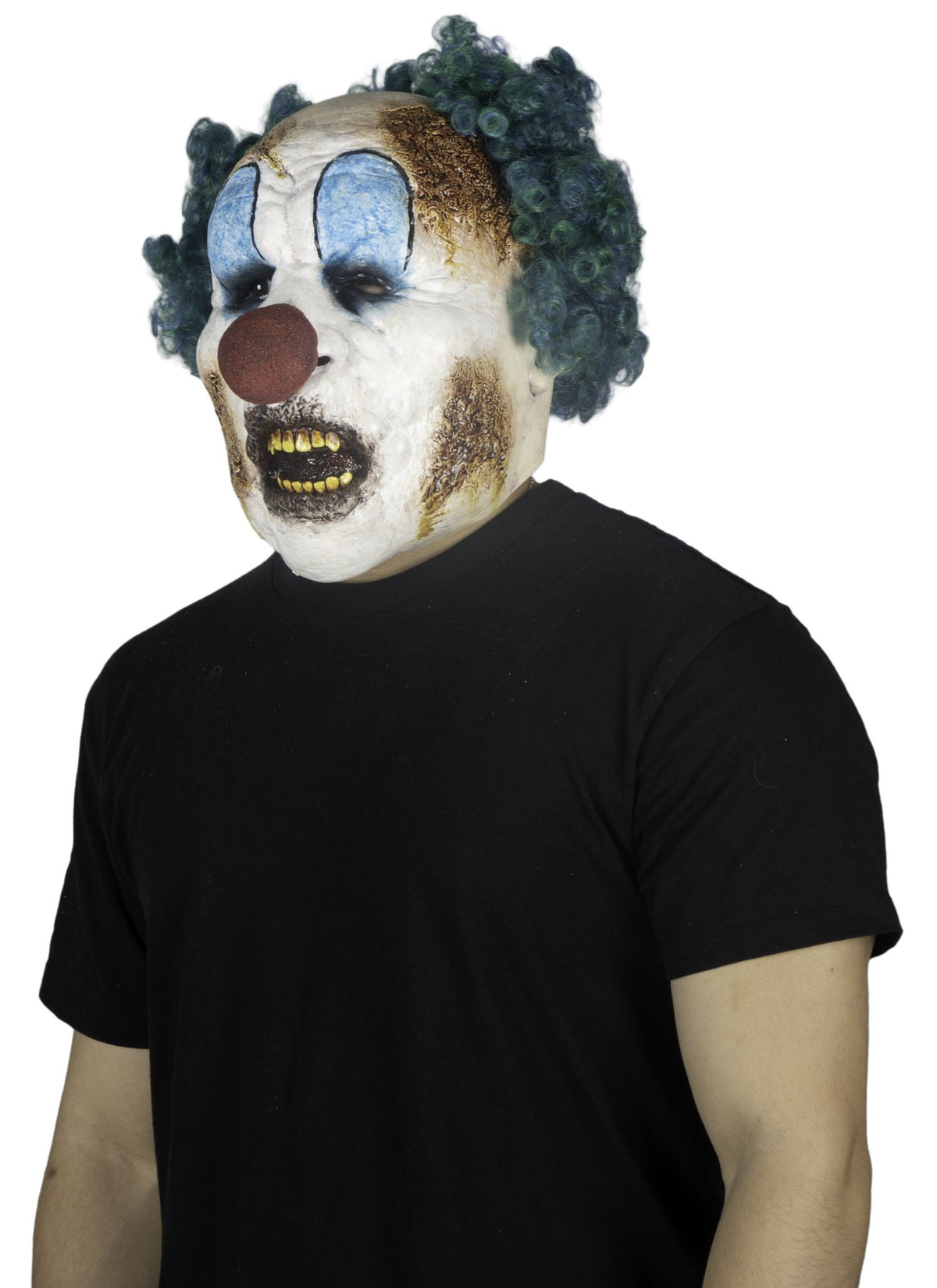 Máscara Crispy Ghoulish - Disfraz de Látex, Multifilamento rizo para Halloween y Día de Muertos