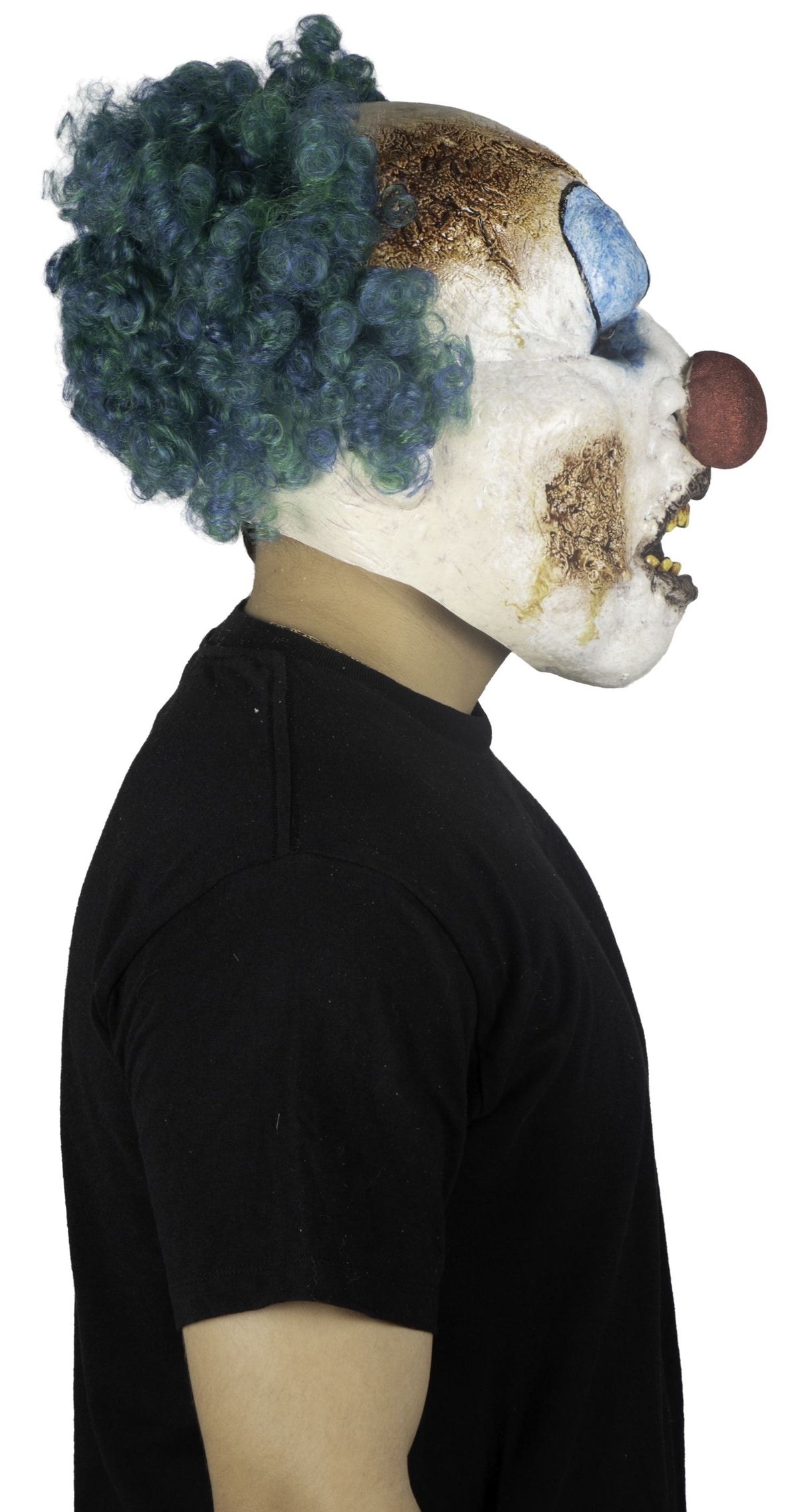 Máscara Crispy Ghoulish - Disfraz de Látex, Multifilamento rizo para Halloween y Día de Muertos