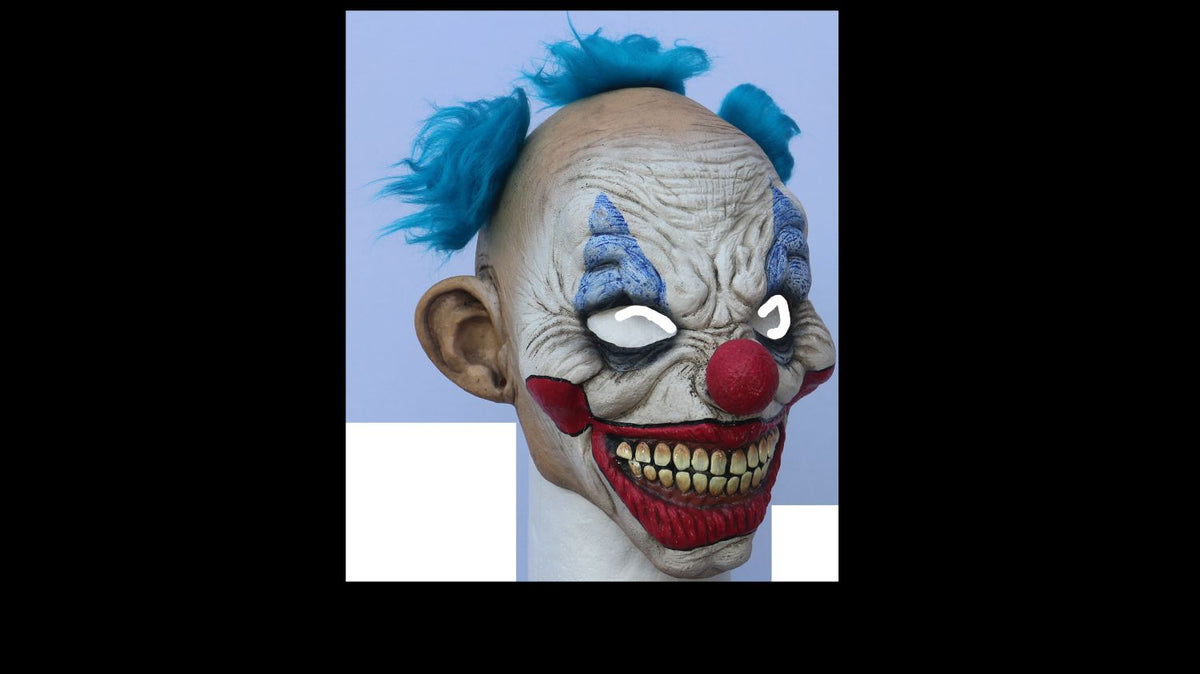 Máscara Dammy Payaso Jr. Ghoulish - Disfraz de Látex, Peluche para Halloween y Día de Muertos