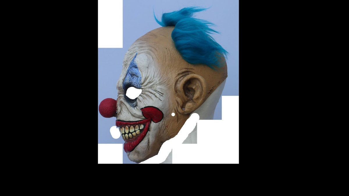 Máscara Dammy Payaso Jr. Ghoulish - Disfraz de Látex, Peluche para Halloween y Día de Muertos