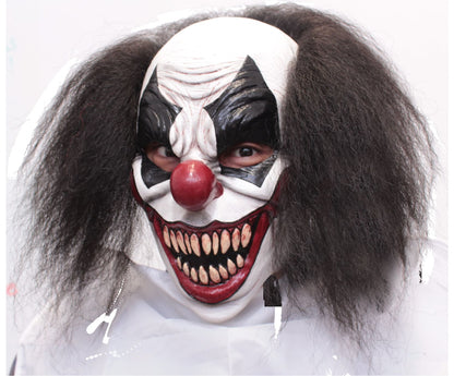 Máscara Darky Payaso Ghoulish - Disfraz de Látex, Kanekalon para Halloween y Día de Muertos