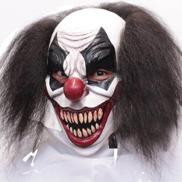 Máscara Darky Payaso Ghoulish - Disfraz de Látex, Kanekalon para Halloween y Día de Muertos
