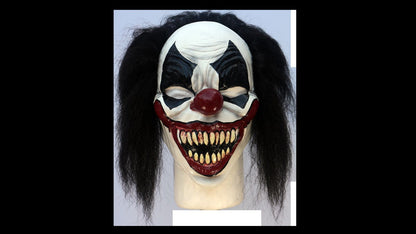 Máscara Darky Payaso Ghoulish - Disfraz de Látex, Kanekalon para Halloween y Día de Muertos