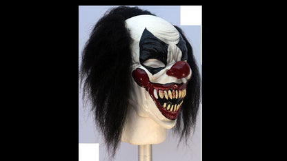 Máscara Darky Payaso Ghoulish - Disfraz de Látex, Kanekalon para Halloween y Día de Muertos