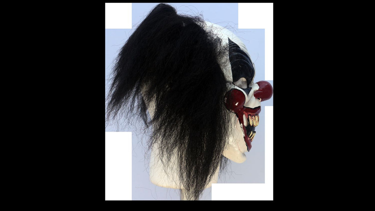 Máscara Darky Payaso Ghoulish - Disfraz de Látex, Kanekalon para Halloween y Día de Muertos
