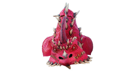 Máscara Ember Rojo Dragón Ghoulish - Disfraz de Látex para Halloween y Día de Muertos