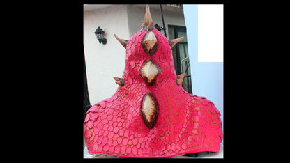Máscara Ember Rojo Dragón Ghoulish - Disfraz de Látex para Halloween y Día de Muertos