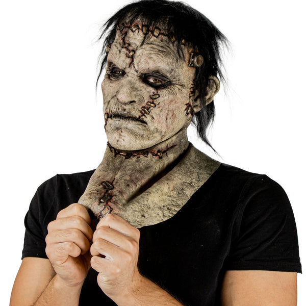 Máscara Frankenstein Gris Ghoulish - Disfraz de Látex, Pelox para Halloween y Día de Muertos