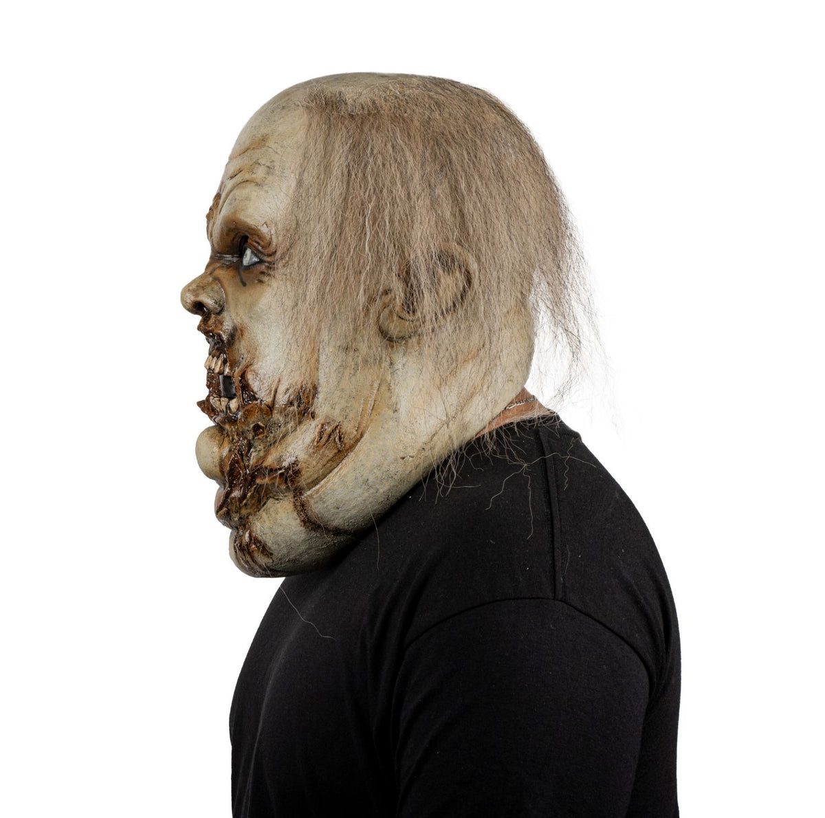 Máscara Glotón Zombi Ghoulish - Disfraz de Látex, Kanekalon para Halloween y Día de Muertos