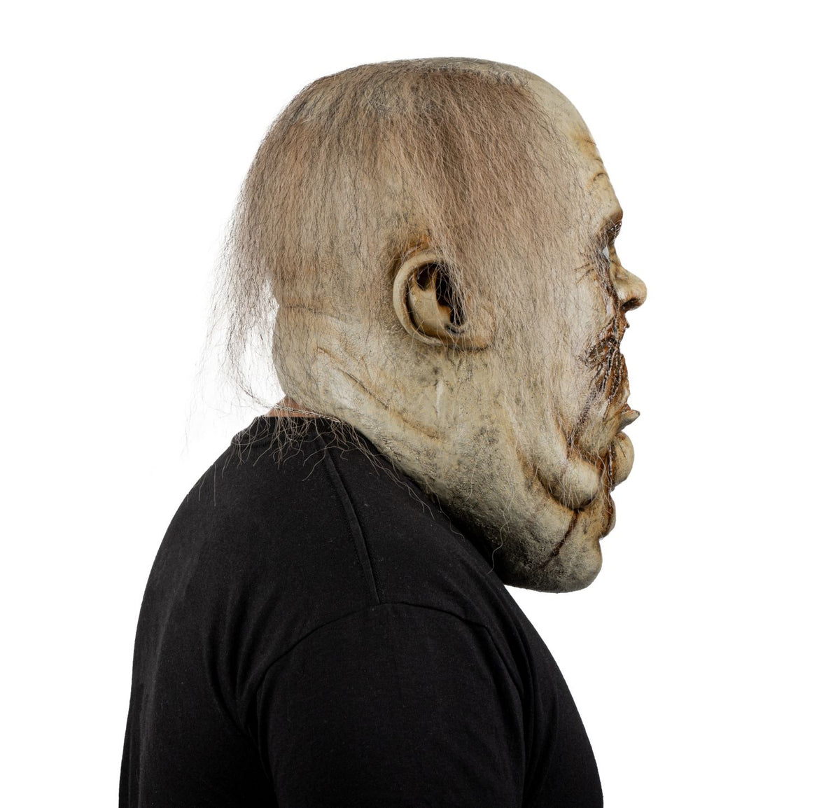 Máscara Glotón Zombi Ghoulish - Disfraz de Látex, Kanekalon para Halloween y Día de Muertos