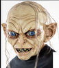 Máscara Gollum Pege - Disfraz de Látex, Kanekalon para Halloween y Día de Muertos