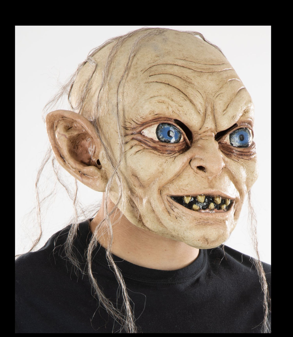 Máscara Gollum Pege - Disfraz de Látex, Kanekalon para Halloween y Día de Muertos