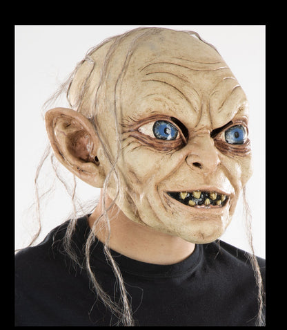 Máscara Gollum Pege - Disfraz de Látex, Kanekalon para Halloween y Día de Muertos