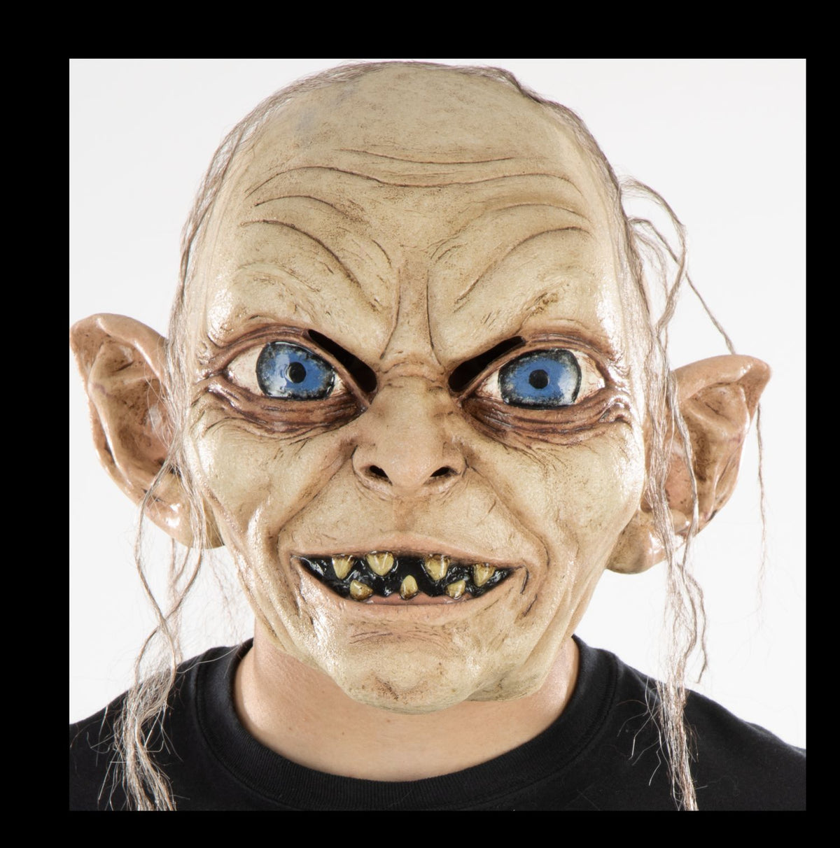 Máscara Gollum Pege - Disfraz de Látex, Kanekalon para Halloween y Día de Muertos