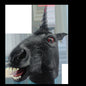 Máscara Gothic Unicornio Ghoulish - Disfraz de Látex, Peluche para Halloween y Día de Muertos