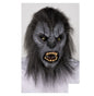 Máscara Gris Wolfman Ghoulish - Disfraz de Látex, Kanekalon para Halloween y Día de Muertos