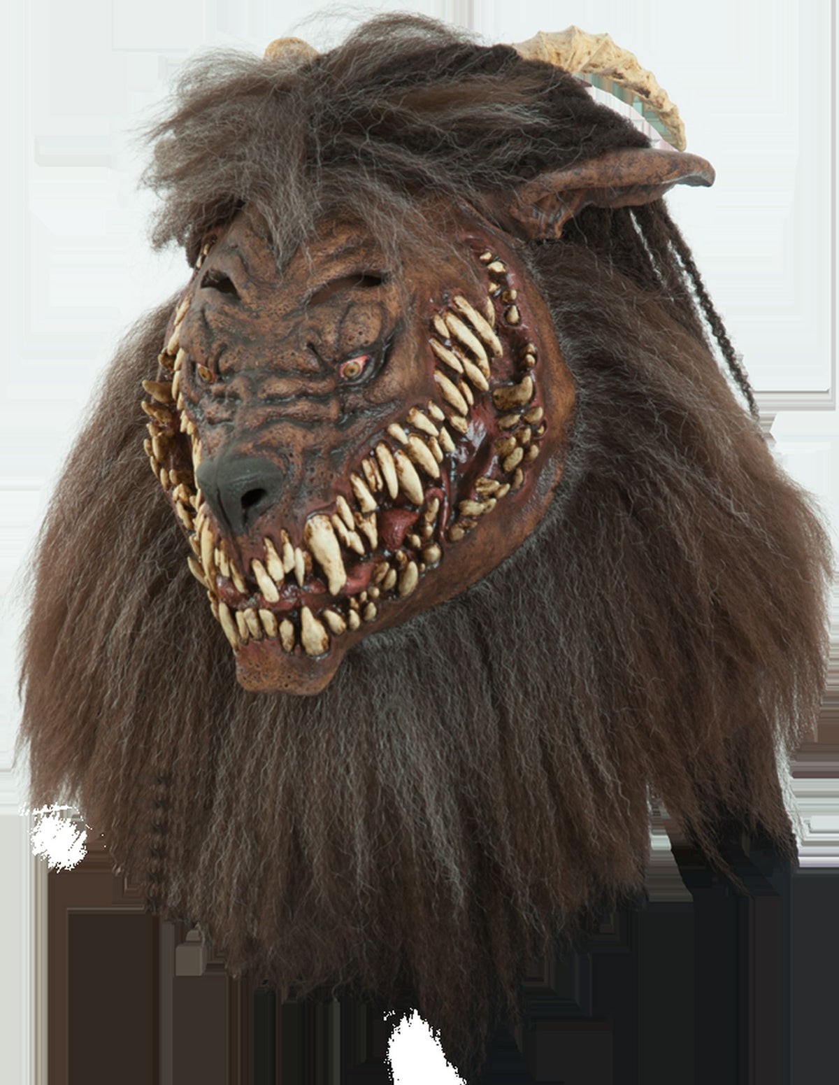 Máscara Gruñendo Hombre lobo Ghoulish - Disfraz de Látex, Kanekalon para Halloween y Día de Muertos