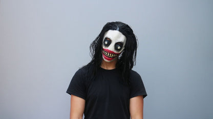 Máscara J. Asesino Jr Ghoulish - Disfraz de Látex, Multifilamento lacio para Halloween y Día de Muertos