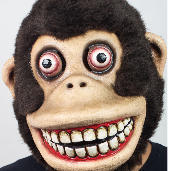 Máscara J. Chimpancé Ghoulish - Disfraz de Látex, Peluche para Halloween y Día de Muertos