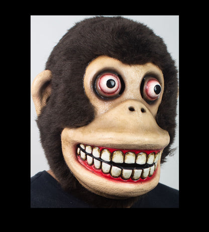 Máscara J. Chimpancé Ghoulish - Disfraz de Látex, Peluche para Halloween y Día de Muertos