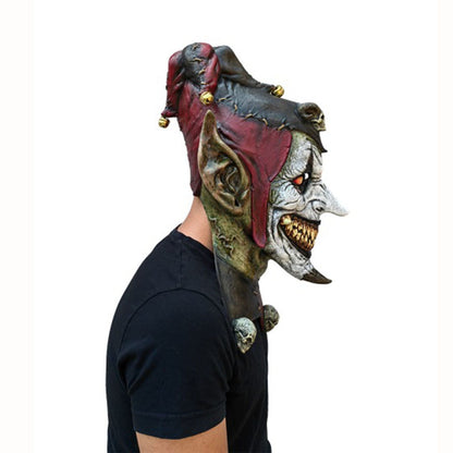 Máscara Jesterblin Ghoulish - Disfraz de Látex para Halloween y Día de Muertos