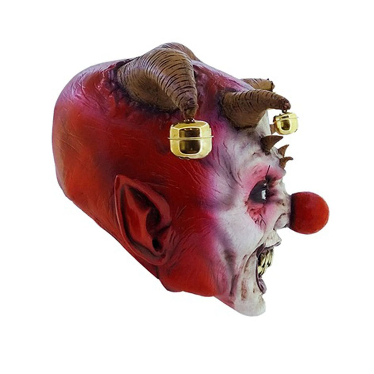 Máscara Jingle Jangle Ghoulish - Disfraz de Látex, Fierro (cascabeles) para Halloween y Día de Muertos