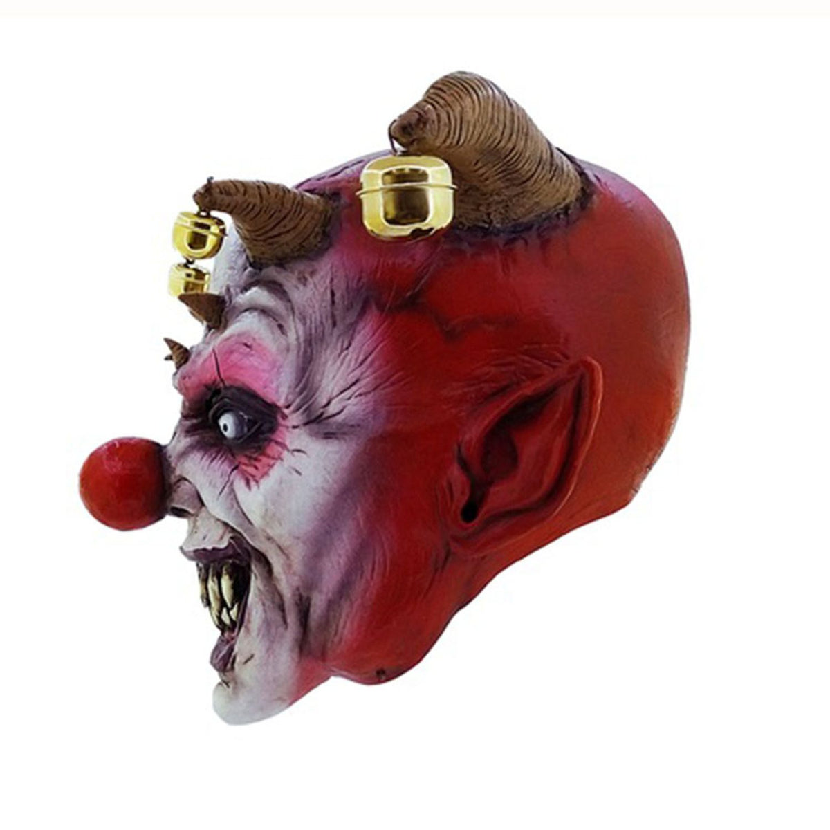 Máscara Jingle Jangle Ghoulish - Disfraz de Látex, Fierro (cascabeles) para Halloween y Día de Muertos
