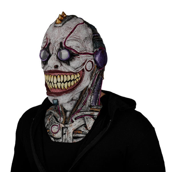 Máscara Lentes Sonrisa Ghoulish - Disfraz de Látex, Hilo LED para Halloween y Día de Muertos