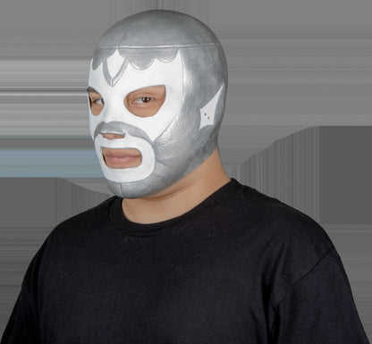 Máscara Leyenda plateada Mundial - Disfraz de Látex para Halloween y Día de Muertos