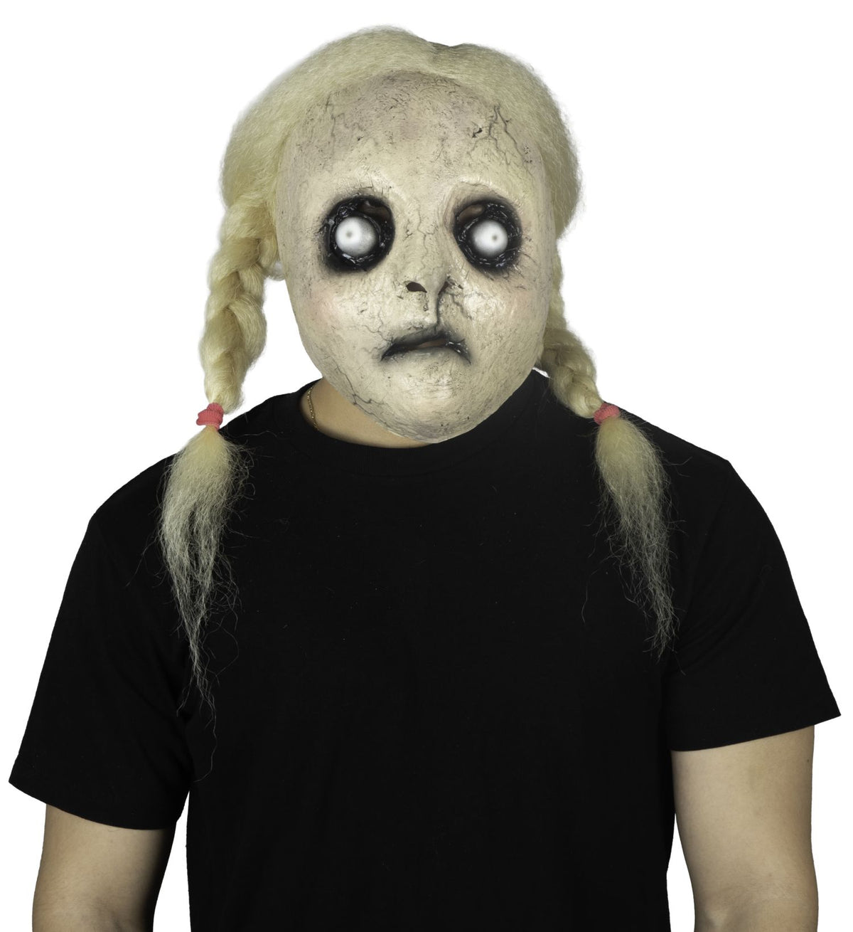 Máscara Lilith Ghoulish - Disfraz de Látex, Kanekalon para Halloween y Día de Muertos