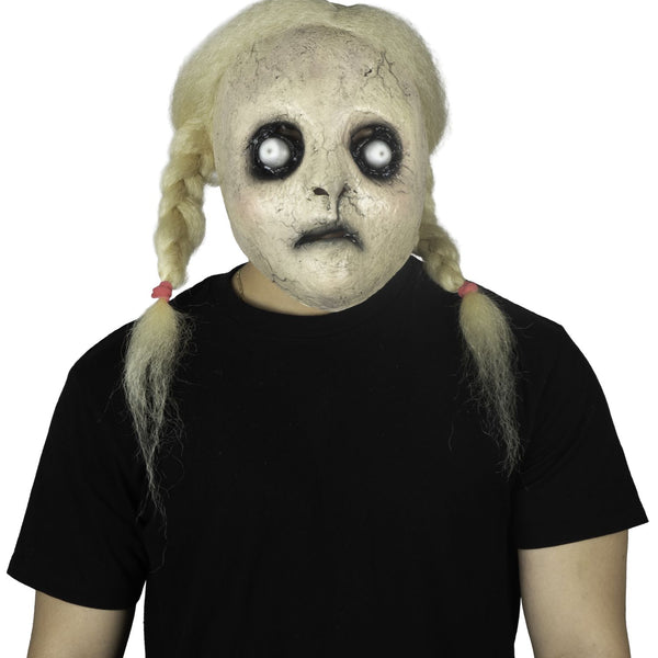 Máscara Lilith Ghoulish - Disfraz de Látex, Kanekalon para Halloween y Día de Muertos