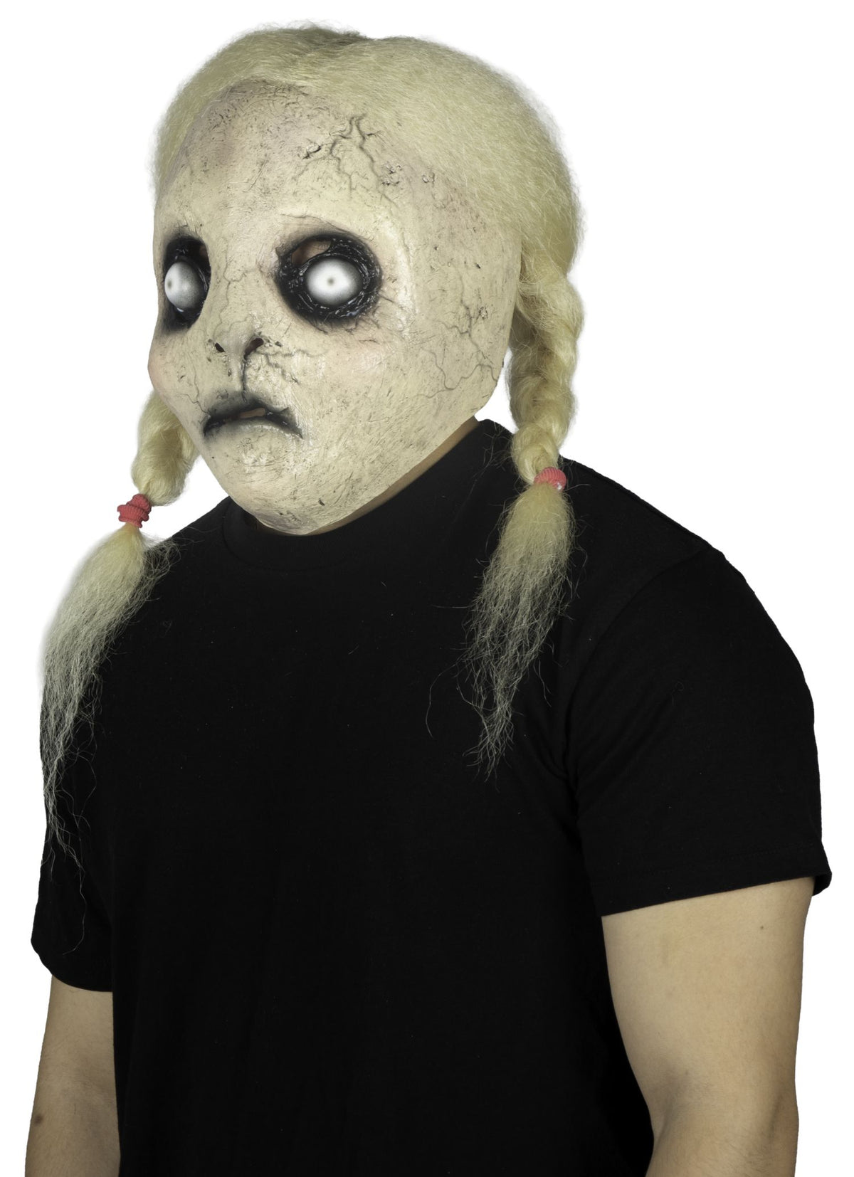 Máscara Lilith Ghoulish - Disfraz de Látex, Kanekalon para Halloween y Día de Muertos