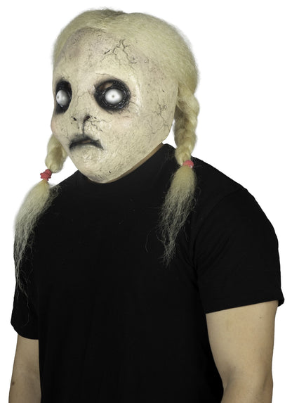 Máscara Lilith Ghoulish - Disfraz de Látex, Kanekalon para Halloween y Día de Muertos