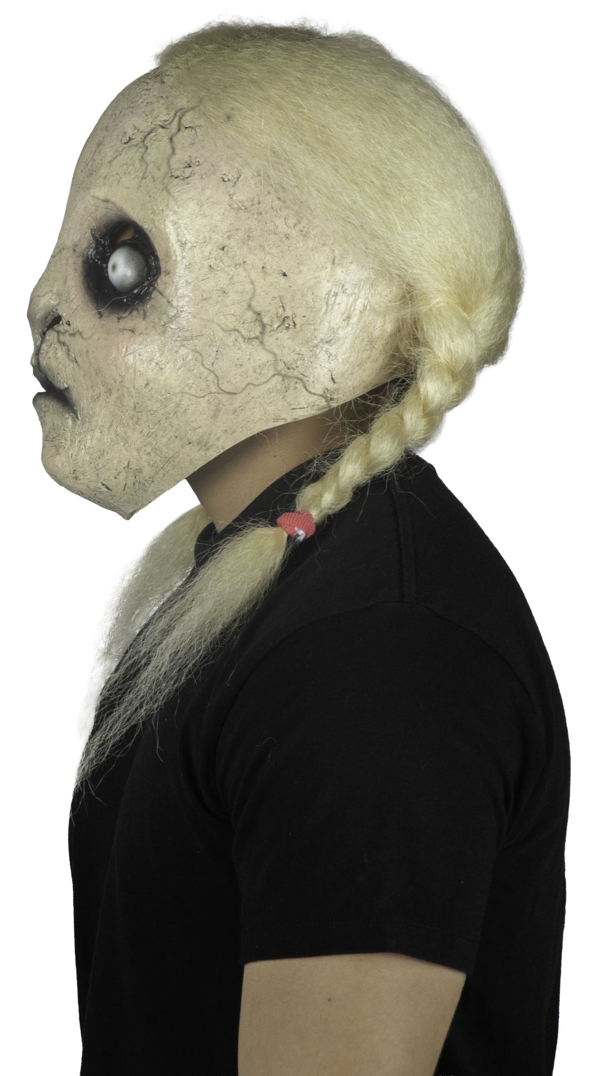 Máscara Lilith Ghoulish - Disfraz de Látex, Kanekalon para Halloween y Día de Muertos