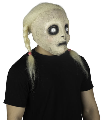 Máscara Lilith Ghoulish - Disfraz de Látex, Kanekalon para Halloween y Día de Muertos