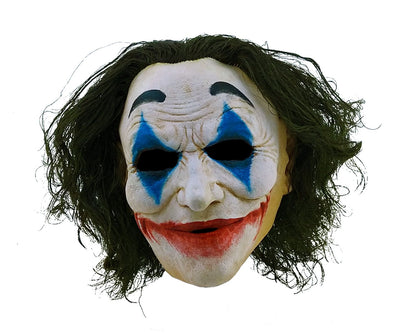 Máscara Loco Jack Payaso de Ghoulish - Disfraz de Látex, Multifilamento rizo para Halloween y Día de Muertos
