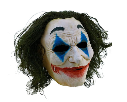 Máscara Loco Jack Payaso de Ghoulish - Disfraz de Látex, Multifilamento rizo para Halloween y Día de Muertos