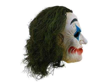 Máscara Loco Jack Payaso de Ghoulish - Disfraz de Látex, Multifilamento rizo para Halloween y Día de Muertos